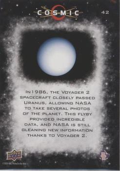 2023 Upper Deck Cosmic - Blue Shift #42 First Uranus Fly By - Voyager 2 Back