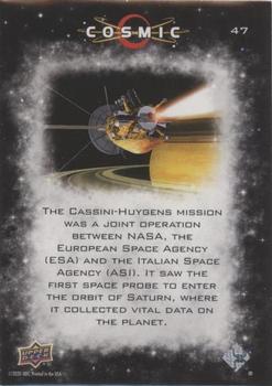 2023 Upper Deck Cosmic - Blue Shift #47 First Orbit of Saturn - Cassini-Huygens Back