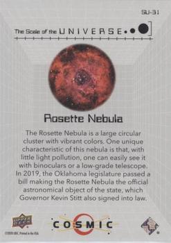2023 Upper Deck Cosmic - Scale of the Universe #SU-31 Rosette Nebula Back