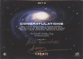 2023 Upper Deck Cosmic - 5” x 7” Galactic Sketch #NNO Ash Gonzales Back