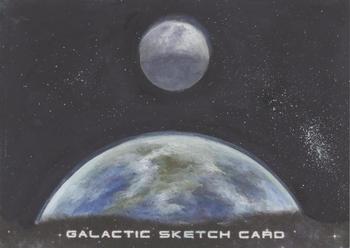 2023 Upper Deck Cosmic - 5” x 7” Galactic Sketch #NNO Ian Quirante Front