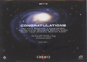 2023 Upper Deck Cosmic - 5” x 7” Galactic Sketch #NNO Tim Shinn Back