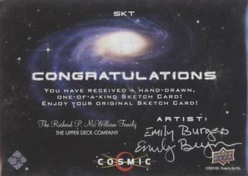 2023 Upper Deck Cosmic - Sketch #NNO Emily Burges Back
