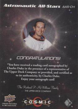 2023 Upper Deck Cosmic - Astronautic All-Stars Autographs #AAS-CH Charles Duke Back