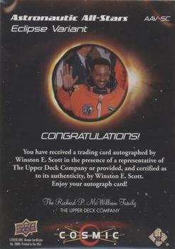 2023 Upper Deck Cosmic - Astronautic All-Stars Variant Autographs #AAV-SC Winston E. Scott Back