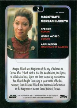 2023 Topps Star Wars #2 Magistrate Morgan Elsbeth Back