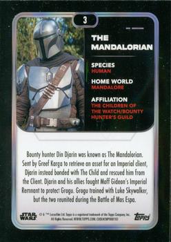 2023 Topps Star Wars #3 The Mandalorian Back