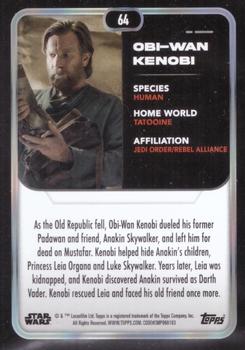 2023 Topps Star Wars #64 Obi-Wan Kenobi Back