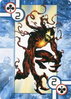 2005 Cards Inc. Marvel Heroes Collectors Edition Playing Cards #2♣ Carnage Front