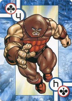 2005 Cards Inc. Marvel Heroes Collectors Edition Playing Cards #4♣ Juggernaut Front