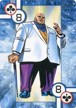 2005 Cards Inc. Marvel Heroes Collectors Edition Playing Cards #8♣ Kingpin Front