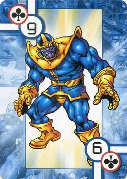 2005 Cards Inc. Marvel Heroes Collectors Edition Playing Cards #9♣ Thanos Front