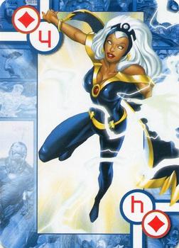 2005 Cards Inc. Marvel Heroes Collectors Edition Playing Cards #4♦ Storm Front