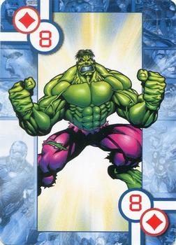 2005 Cards Inc. Marvel Heroes Collectors Edition Playing Cards #8♦ Hulk Front