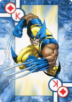 2005 Cards Inc. Marvel Heroes Collectors Edition Playing Cards #K♦ Wolverine Front