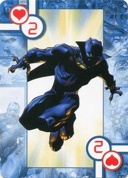 2005 Cards Inc. Marvel Heroes Collectors Edition Playing Cards #2♥ Black Panther Front