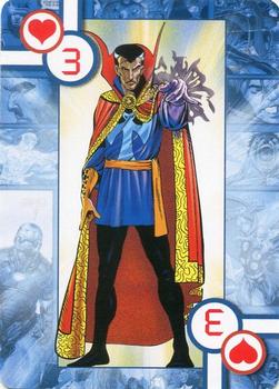 2005 Cards Inc. Marvel Heroes Collectors Edition Playing Cards #3♥ Dr. Strange Front