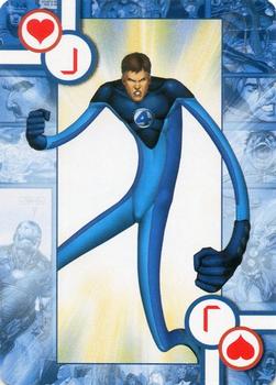 2005 Cards Inc. Marvel Heroes Collectors Edition Playing Cards #J♥ Mr. Fantastic Front
