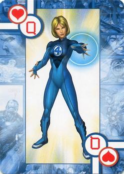 2005 Cards Inc. Marvel Heroes Collectors Edition Playing Cards #Q♥ Invisible Woman Front