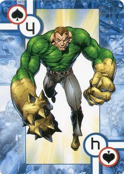 2005 Cards Inc. Marvel Heroes Collectors Edition Playing Cards #4♠ Sandman Front