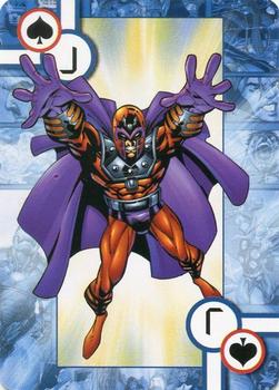 2005 Cards Inc. Marvel Heroes Collectors Edition Playing Cards #J♠ Magneto Front