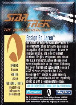1995 Skybox Playmates Star Trek: The Next Generation #NNO Ensign Ro Laren Back