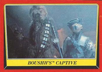 1983 Scanlens Star Wars Return of the Jedi #24 Boushh's Captive Front