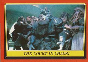 1983 Scanlens Star Wars Return of the Jedi #35 The Court in Chaos! Front