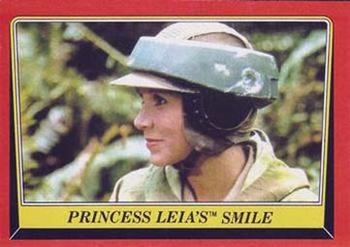 1983 Scanlens Star Wars Return of the Jedi #73 Princess Leia's Smile Front