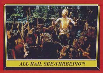1983 Scanlens Star Wars Return of the Jedi #80 All Hail See-Threepio! Front