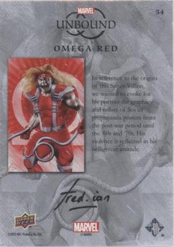 2022 Upper Deck Marvel Unbound #54 Omega Red Back