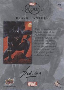 2022 Upper Deck Marvel Unbound #61 Black Panther Back