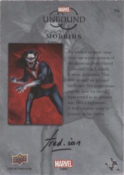 2022 Upper Deck Marvel Unbound #76 Morbius Back