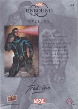 2022 Upper Deck Marvel Unbound - Canvas #53 Cyclops Back