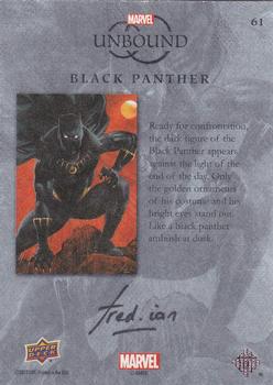 2022 Upper Deck Marvel Unbound - Canvas #61 Black Panther Back