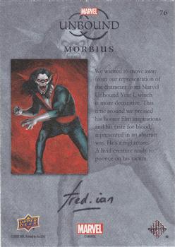 2022 Upper Deck Marvel Unbound - Canvas #76 Morbius Back