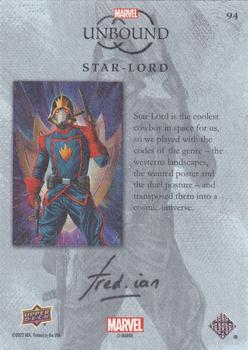 2022 Upper Deck Marvel Unbound - Canvas #94 Star-Lord Back