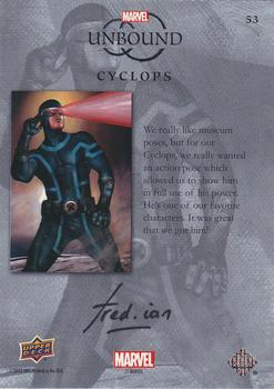 2022 Upper Deck Marvel Unbound - Rainbow Foil #53 Cyclops Back