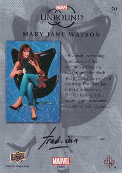 2022 Upper Deck Marvel Unbound - Rainbow Foil #70 Mary Jane Watson Back