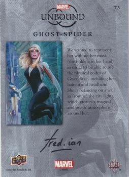 2022 Upper Deck Marvel Unbound - Rainbow Foil #73 Ghost-Spider Back