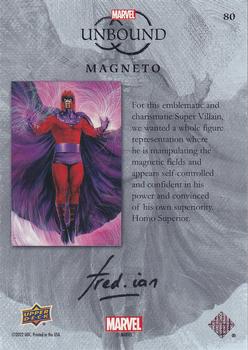2022 Upper Deck Marvel Unbound - Rainbow Foil #80 Magneto Back