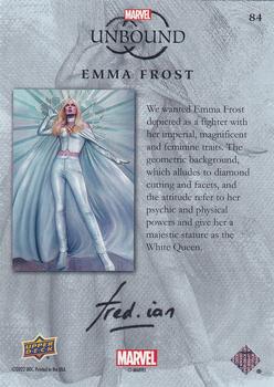 2022 Upper Deck Marvel Unbound - Rainbow Foil #84 Emma Frost Back