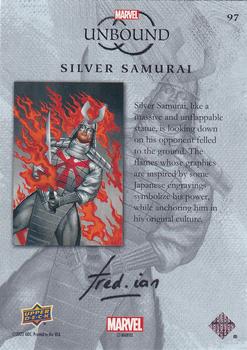 2022 Upper Deck Marvel Unbound - Rainbow Foil #97 Silver Samurai Back