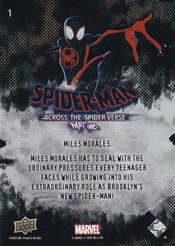 2023 Upper Deck Marvel Spider-Man Across the Spider-Verse Weekly #1 Miles Morales Back