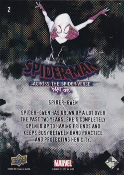 2023 Upper Deck Marvel Spider-Man Across the Spider-Verse Weekly #2 Spider-Gwen Back
