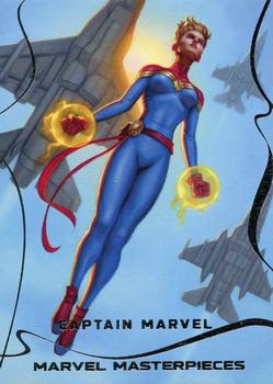 2022 Skybox Marvel Masterpieces #70 Captain Marvel Front