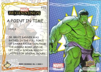 2022 Upper Deck Marvel Beginnings Volume 2, Series 1 - A Point in Time #PT1 Hulk Back