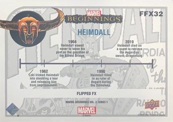 2022 Upper Deck Marvel Beginnings Volume 2, Series 1 - Flipped FX #FFX32 Heimdall Back
