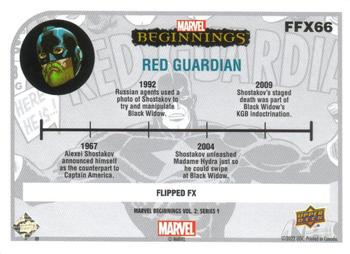 2022 Upper Deck Marvel Beginnings Volume 2, Series 1 - Flipped FX #FFX66 Red Guardian Back