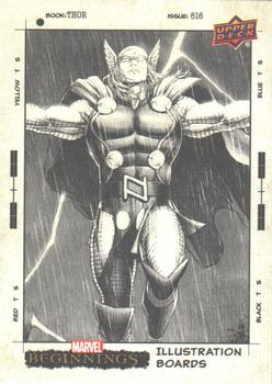 2022 Upper Deck Marvel Beginnings Volume 2, Series 1 - Illustration Boards #IB-6 Thor Front